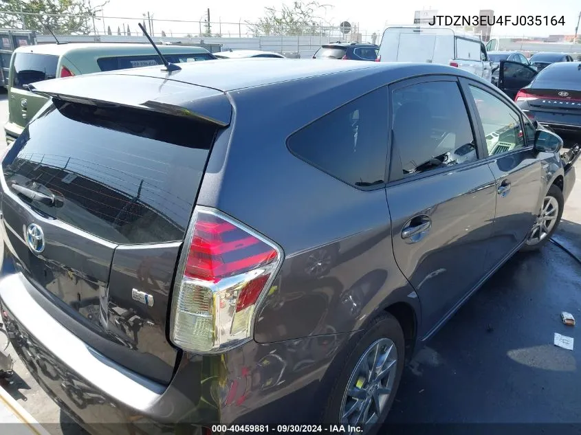 2015 Toyota Prius V VIN: JTDZN3EU4FJ035164 Lot: 40459881