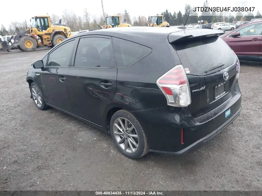 2015 Toyota Prius V VIN: JTDZN3EU4FJ038047 Lot: 40834435