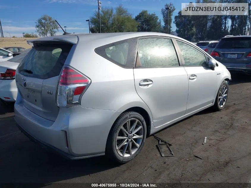 2016 Toyota Prius V Five VIN: JTDZN3EU1GJ045412 Lot: 40675955