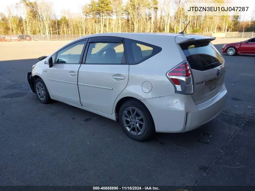 2016 Toyota Prius V Two VIN: JTDZN3EU1GJ047287 Lot: 40855890