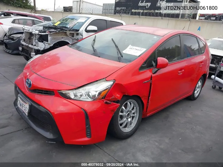 JTDZN3EU0HJ061800 2017 Toyota Prius V Two