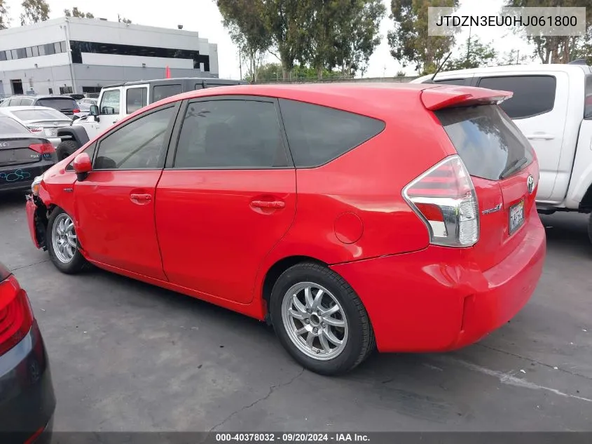 JTDZN3EU0HJ061800 2017 Toyota Prius V Two