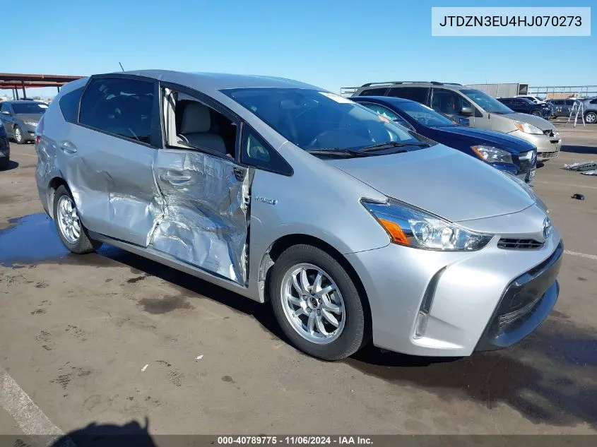 2017 Toyota Prius V Four VIN: JTDZN3EU4HJ070273 Lot: 40789775