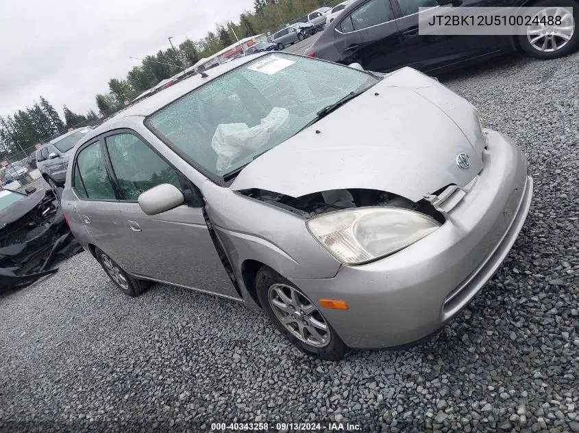 2001 Toyota Prius VIN: JT2BK12U510024488 Lot: 40343258