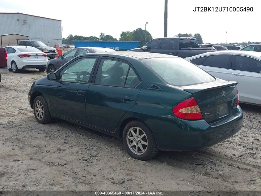 2001 Toyota Prius VIN: JT2BK12U710005490 Lot: 40365460