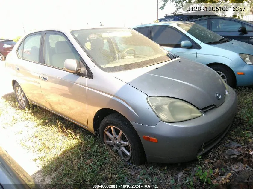 2001 Toyota Prius VIN: JT2BK12U510016357 Lot: 40632883