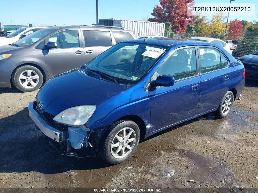 2002 Toyota Prius VIN: JT2BK12UX20052210 Lot: 40716462