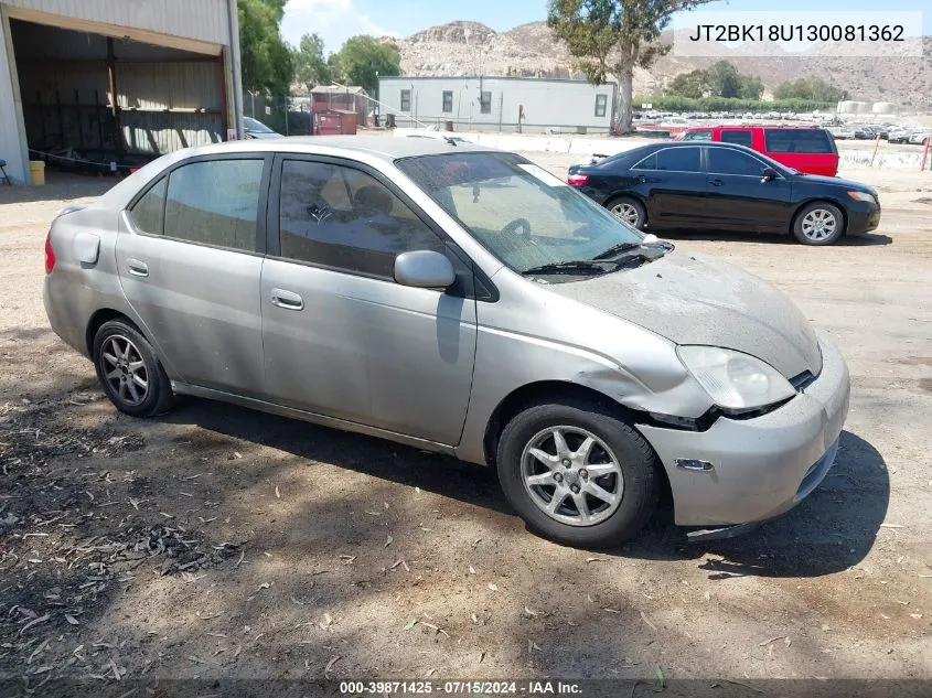 2003 Toyota Prius VIN: JT2BK18U130081362 Lot: 39871425