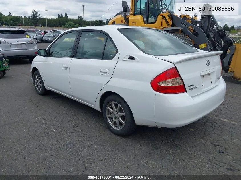 2003 Toyota Prius VIN: JT2BK18U130083886 Lot: 40179881