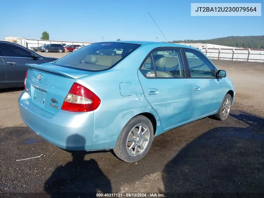 2003 Toyota Prius VIN: JT2BA12U230079564 Lot: 40317121