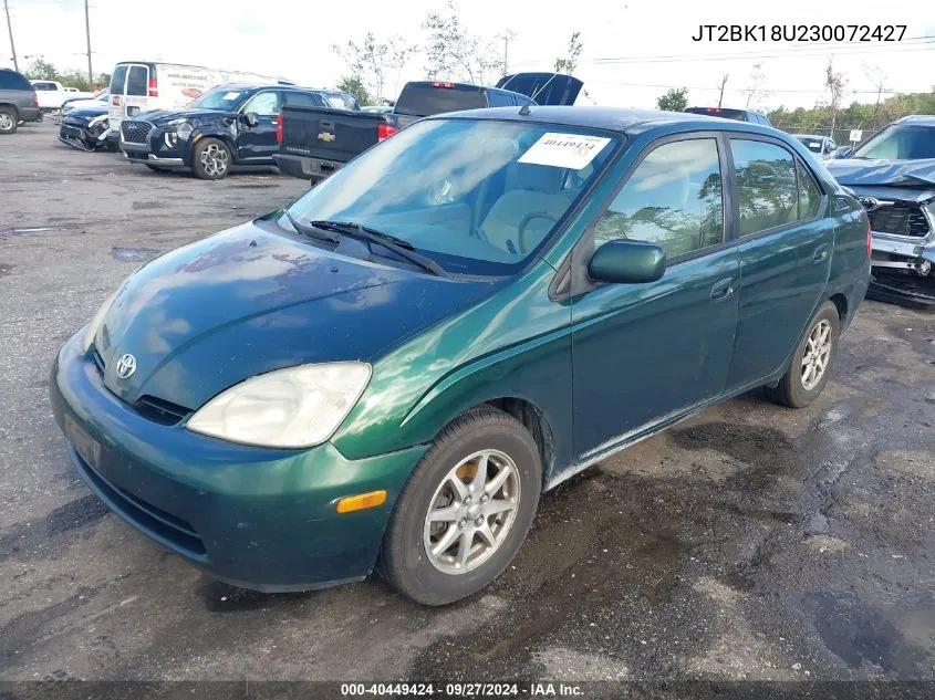 JT2BK18U230072427 2003 Toyota Prius