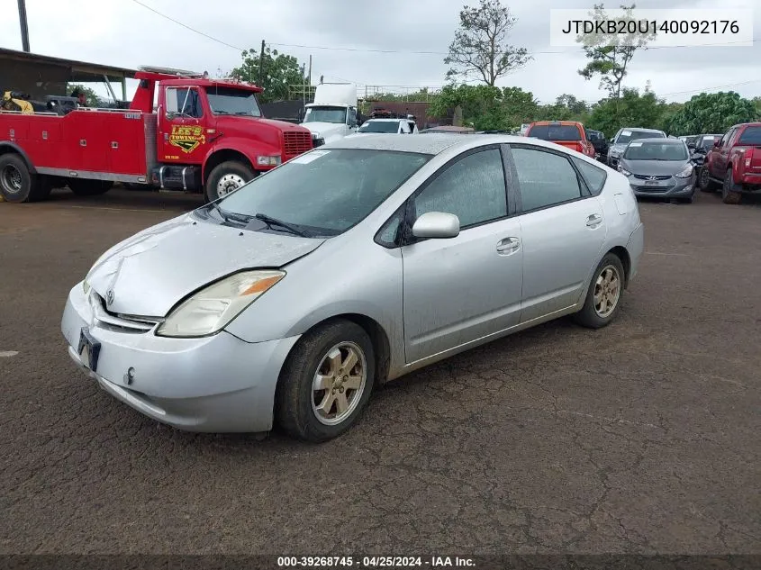 JTDKB20U140092176 2004 Toyota Prius