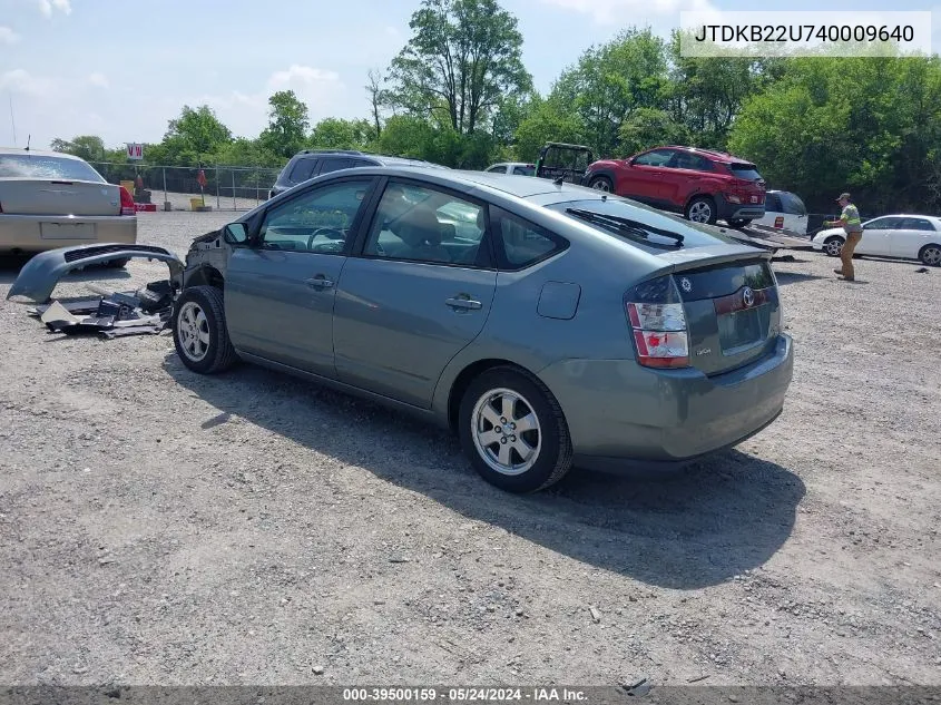 JTDKB22U740009640 2004 Toyota Prius