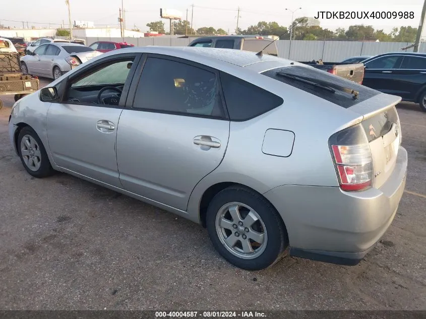 JTDKB20UX40009988 2004 Toyota Prius