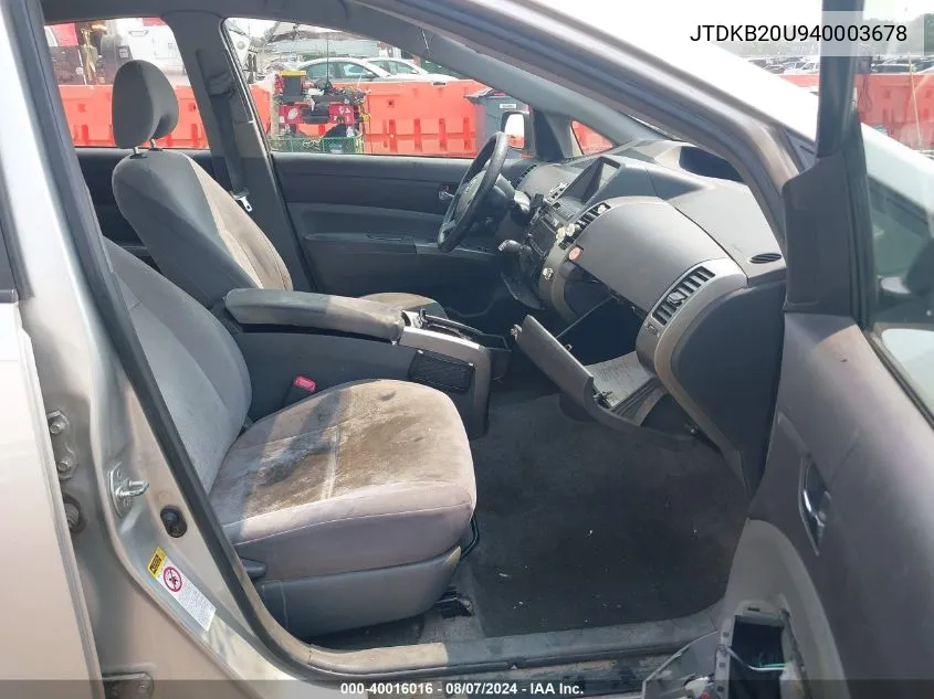 JTDKB20U940003678 2004 Toyota Prius