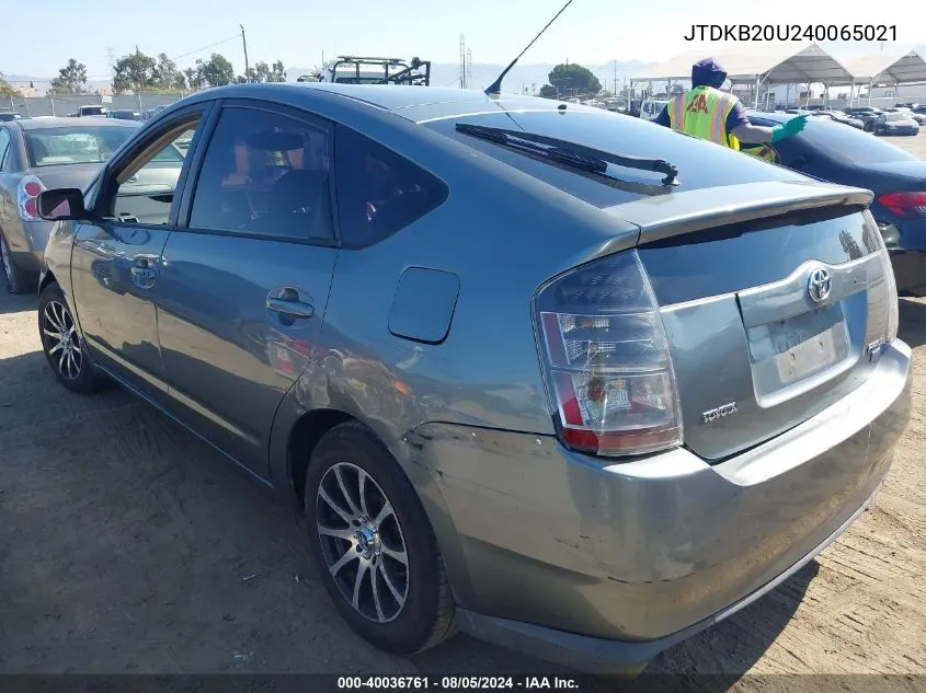 JTDKB20U240065021 2004 Toyota Prius