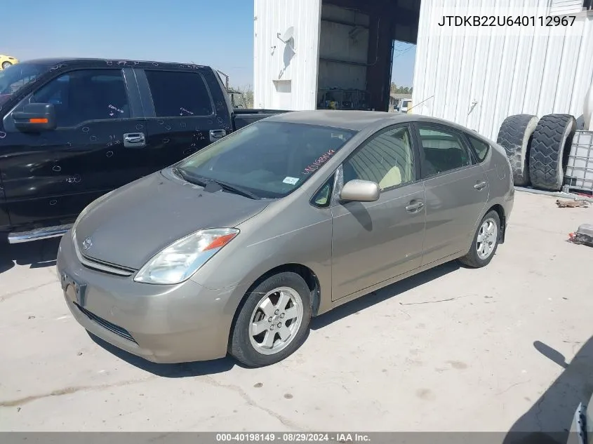 JTDKB22U640112967 2004 Toyota Prius