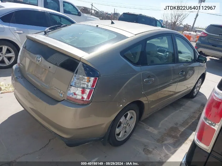 JTDKB22U640112967 2004 Toyota Prius