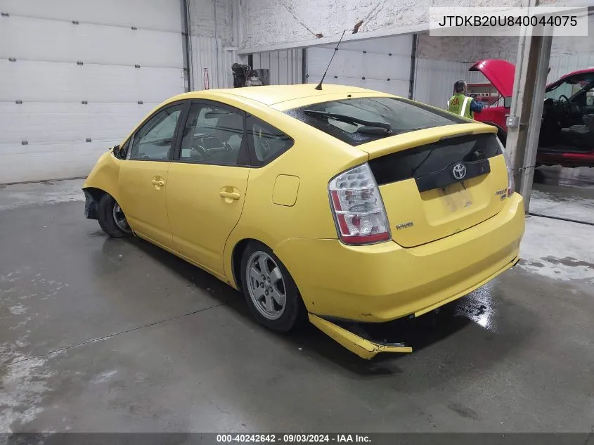 JTDKB20U840044075 2004 Toyota Prius