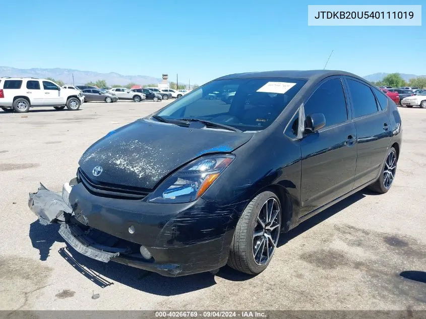 2004 Toyota Prius VIN: JTDKB20U540111019 Lot: 40266769