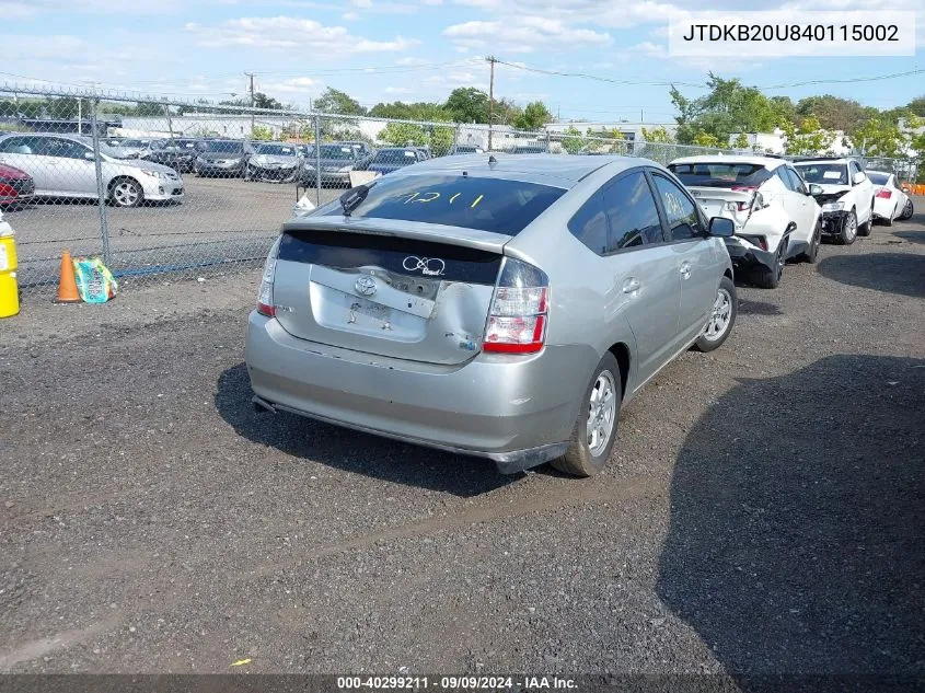 JTDKB20U840115002 2004 Toyota Prius