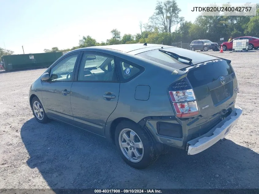 JTDKB20U240042757 2004 Toyota Prius