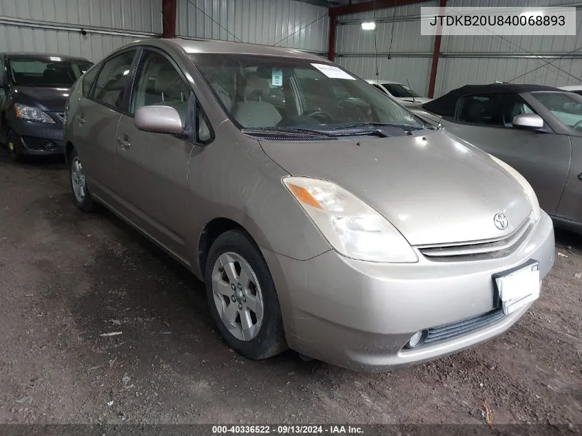 JTDKB20U840068893 2004 Toyota Prius