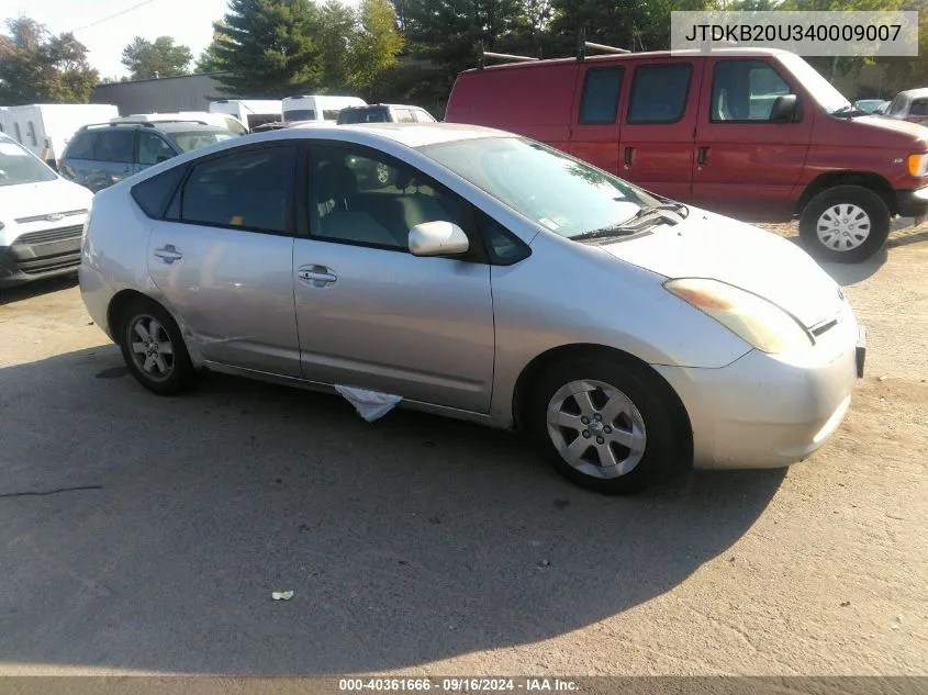 2004 Toyota Prius VIN: JTDKB20U340009007 Lot: 40361666