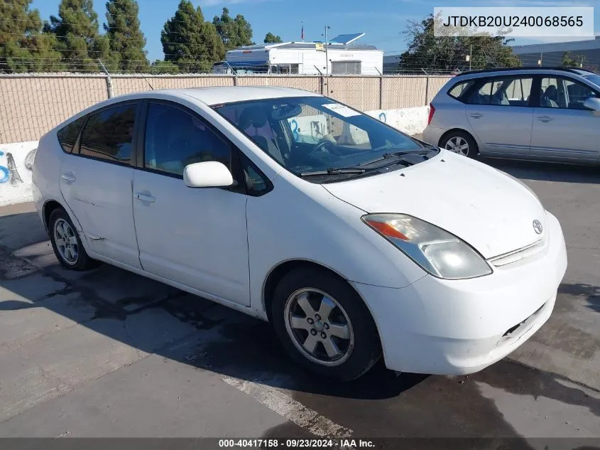 2004 Toyota Prius VIN: JTDKB20U240068565 Lot: 40417158