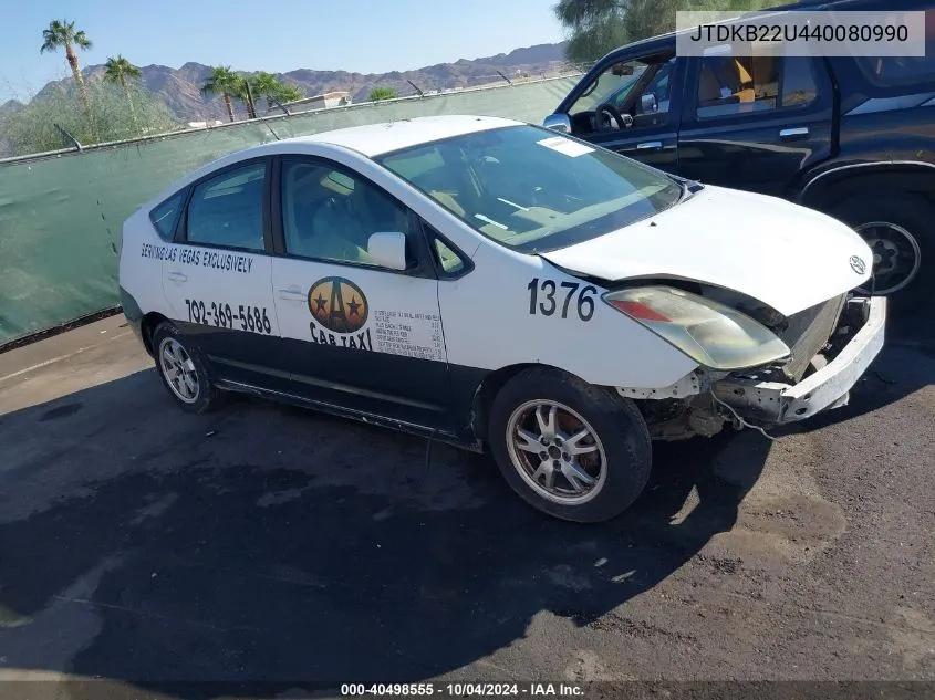 2004 Toyota Prius VIN: JTDKB22U440080990 Lot: 40498555