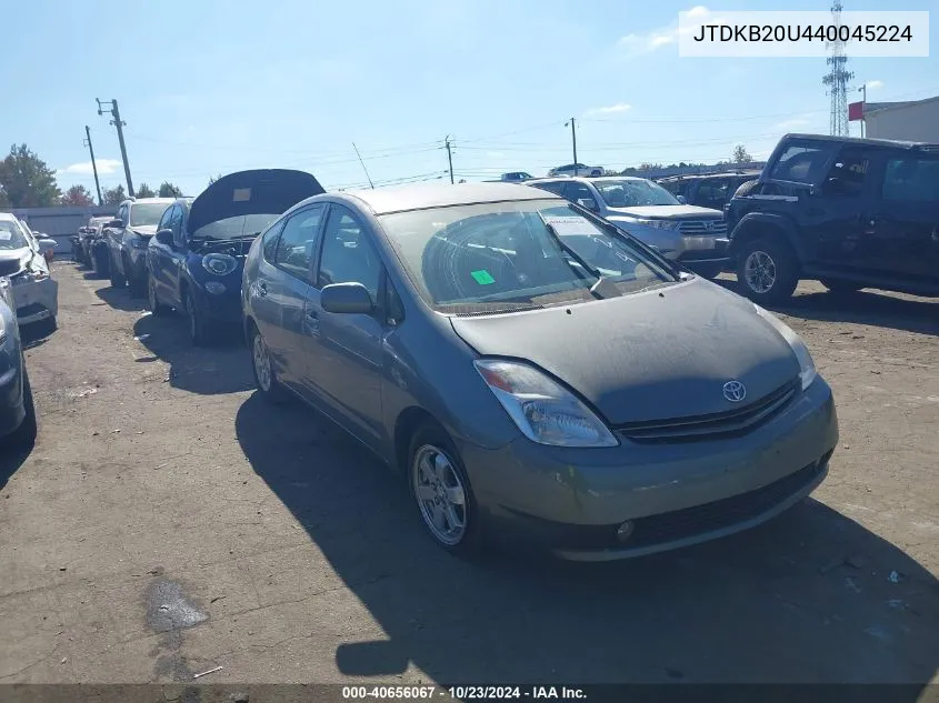 2004 Toyota Prius VIN: JTDKB20U440045224 Lot: 40656067