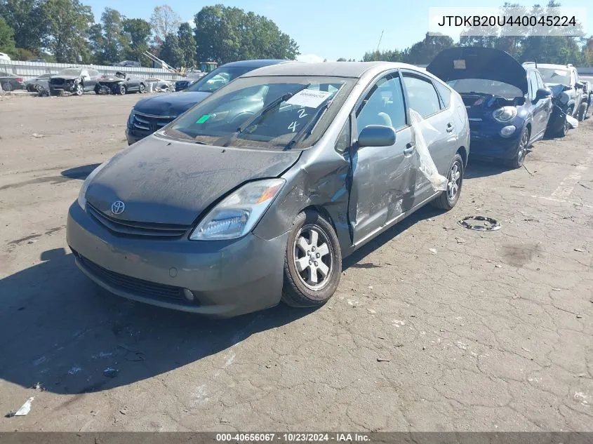 2004 Toyota Prius VIN: JTDKB20U440045224 Lot: 40656067