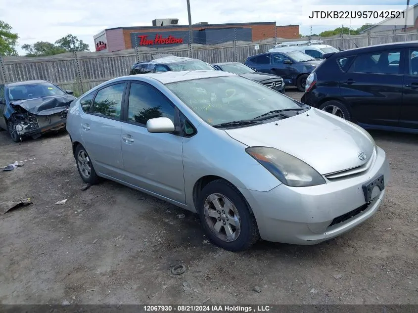 JTDKB22U957042521 2005 Toyota Prius