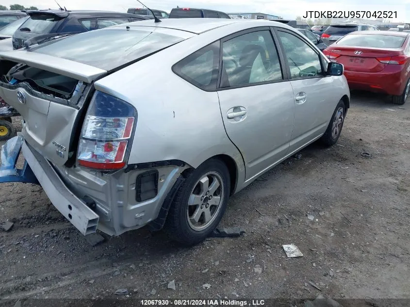 JTDKB22U957042521 2005 Toyota Prius