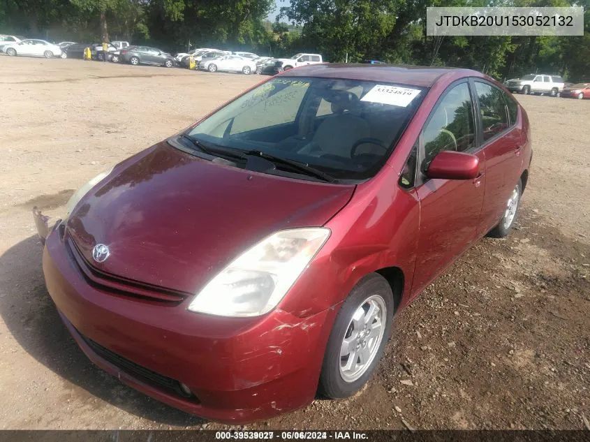 2005 Toyota Prius VIN: JTDKB20U153052132 Lot: 39539027