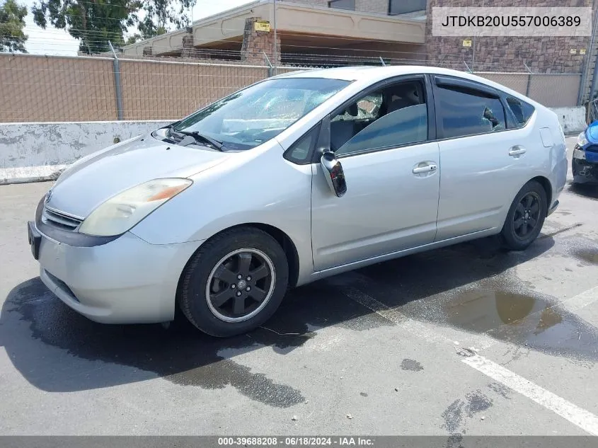 2005 Toyota Prius VIN: JTDKB20U557006389 Lot: 39688208