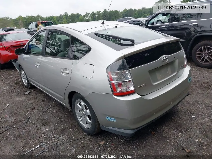 2005 Toyota Prius VIN: JTDKB20U157049739 Lot: 39893668