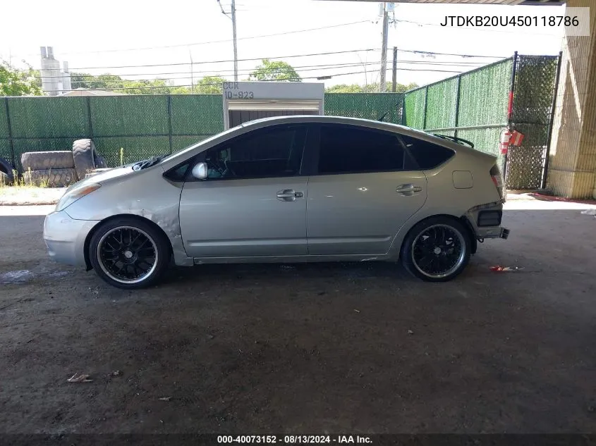 JTDKB20U450118786 2005 Toyota Prius