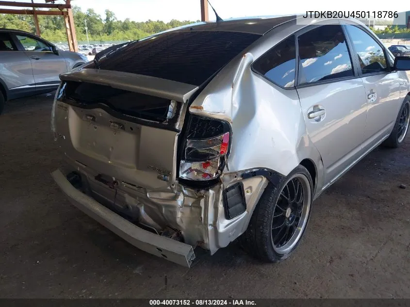 JTDKB20U450118786 2005 Toyota Prius