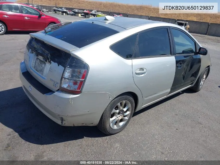 2005 Toyota Prius VIN: JTDKB20U650129837 Lot: 40181035