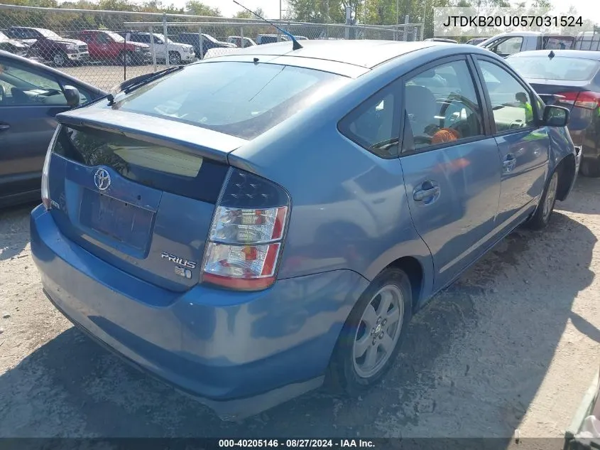 JTDKB20U057031524 2005 Toyota Prius