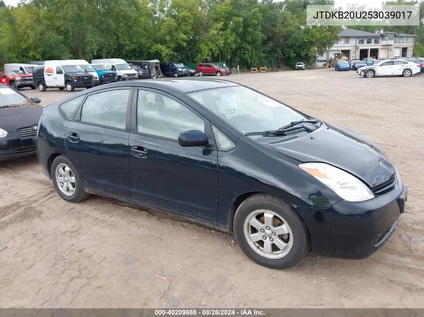 2005 Toyota Prius VIN: JTDKB20U253039017 Lot: 40209888