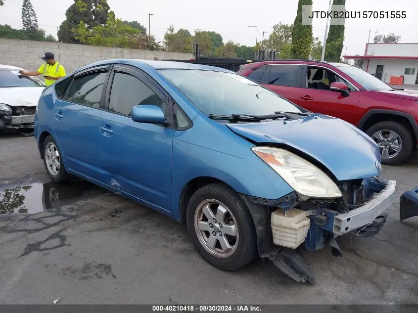 2005 Toyota Prius VIN: JTDKB20U157051555 Lot: 40210418