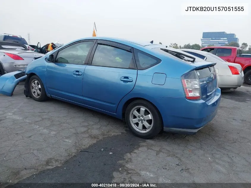 2005 Toyota Prius VIN: JTDKB20U157051555 Lot: 40210418