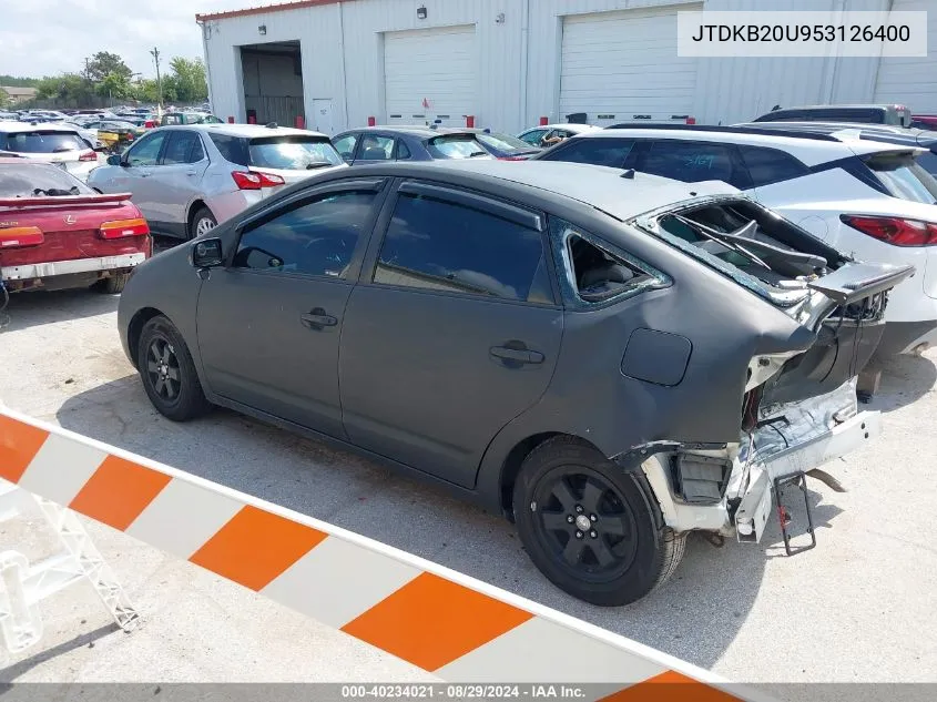 JTDKB20U953126400 2005 Toyota Prius