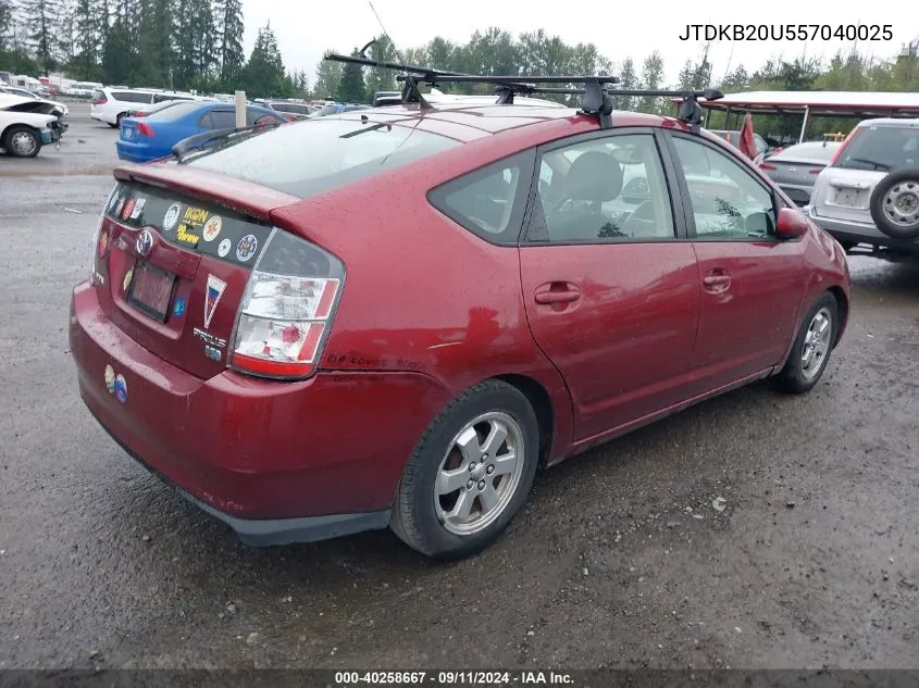 JTDKB20U557040025 2005 Toyota Prius