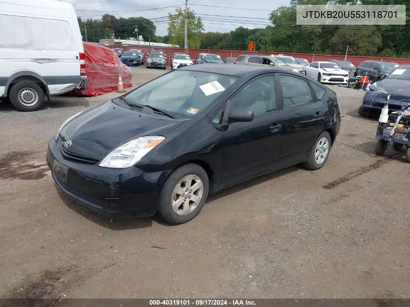 JTDKB20U553118701 2005 Toyota Prius