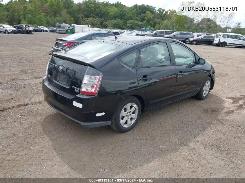 JTDKB20U553118701 2005 Toyota Prius