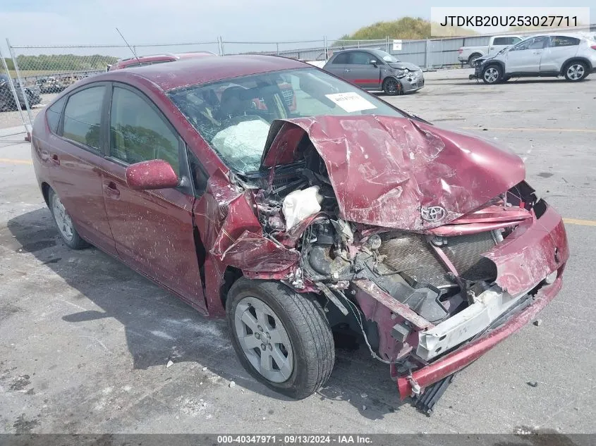 JTDKB20U253027711 2005 Toyota Prius