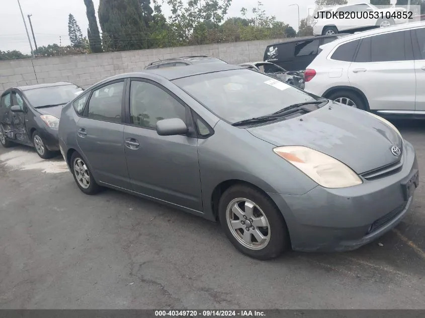 JTDKB20U053104852 2005 Toyota Prius